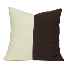 Load image into Gallery viewer, Split Chocolate Brown Cushion Cover