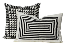 Load image into Gallery viewer, Forma Black Lumbar Cushion Cover