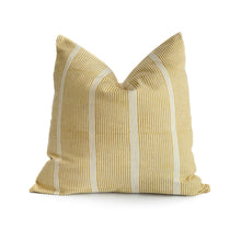 Load image into Gallery viewer, Hand block printed Mustard Yellow cotton cushion cover