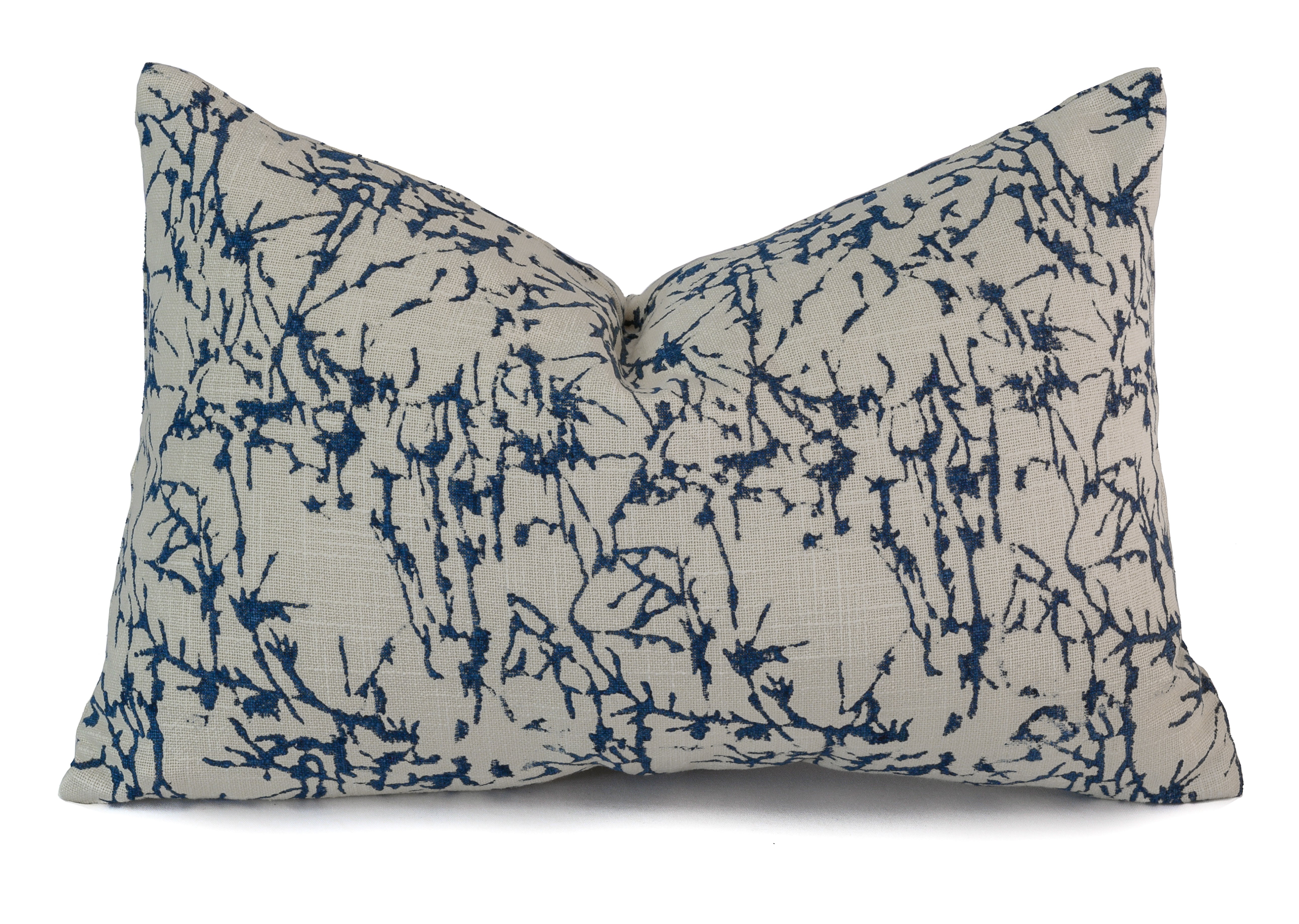 Hand Block Printed Lumbar Cotton Cushion Cover