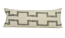 Load image into Gallery viewer, Hand blocked cotton extra long lumbar cushion cover