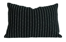 Load image into Gallery viewer, Black Running Stitch Cushion Cover
