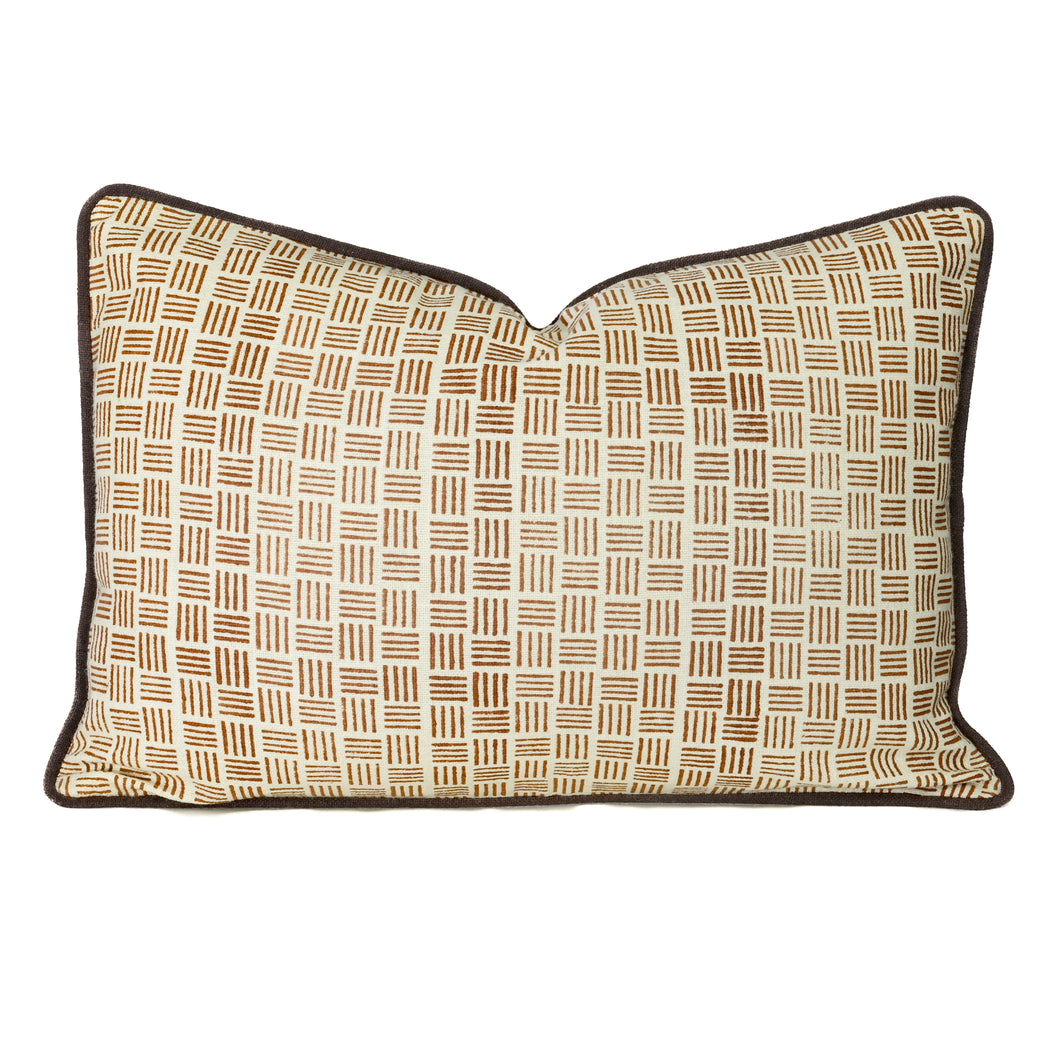 Basket Weave Lumbar Cushion Cover
