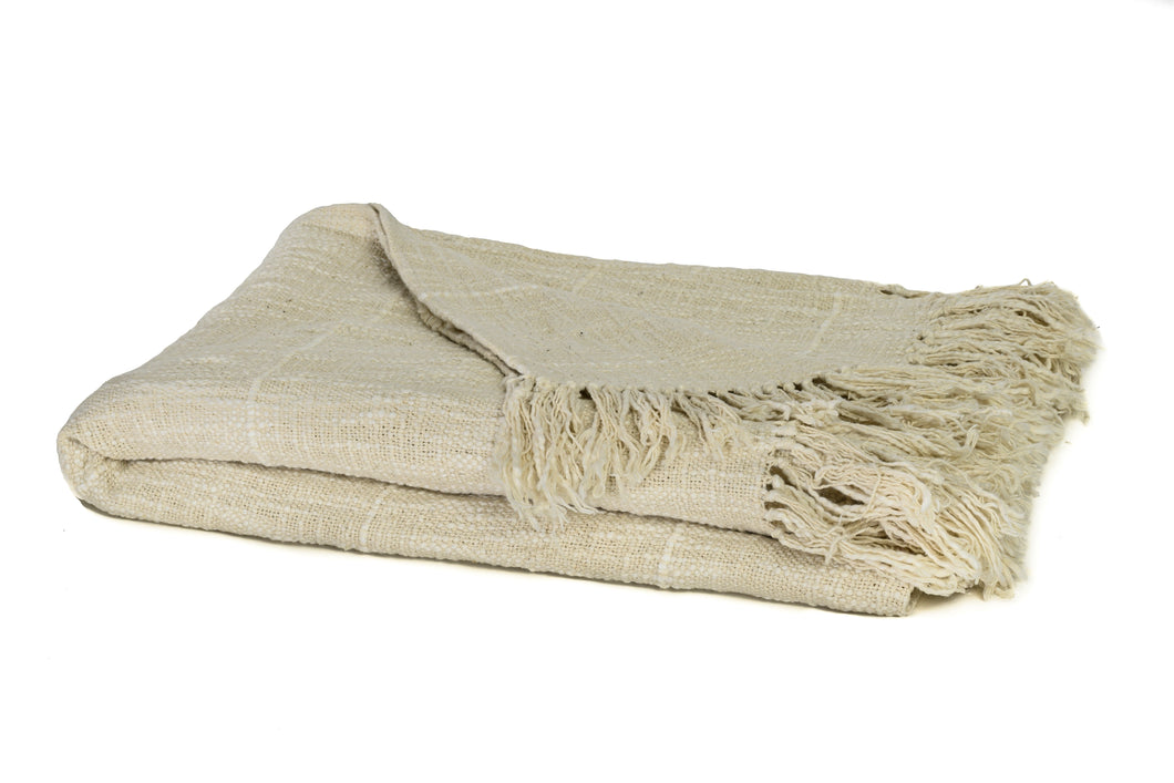 Barnyard Ivory Throw Blanket