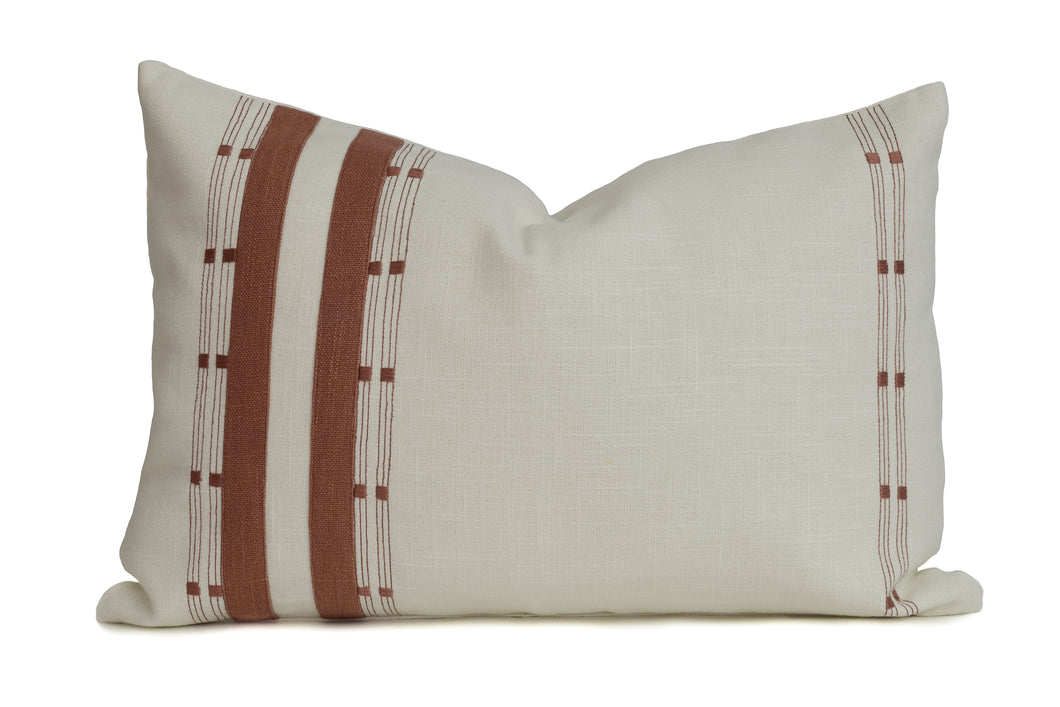 Mist Terracotta Lumbar Cushion