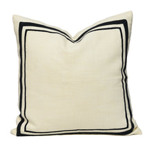 Load image into Gallery viewer, Frame - Ivory &amp; Black Cushion Cover
