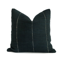 Load image into Gallery viewer, Hand woven Navy Blue cotton cushion cover
