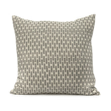 Load image into Gallery viewer, Hand block printed grey cotton cushion cover
