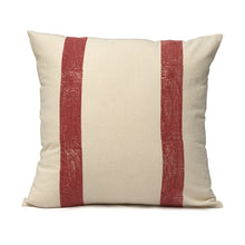 Load image into Gallery viewer, SUNSET RED STRIPES CUSHION COVER
