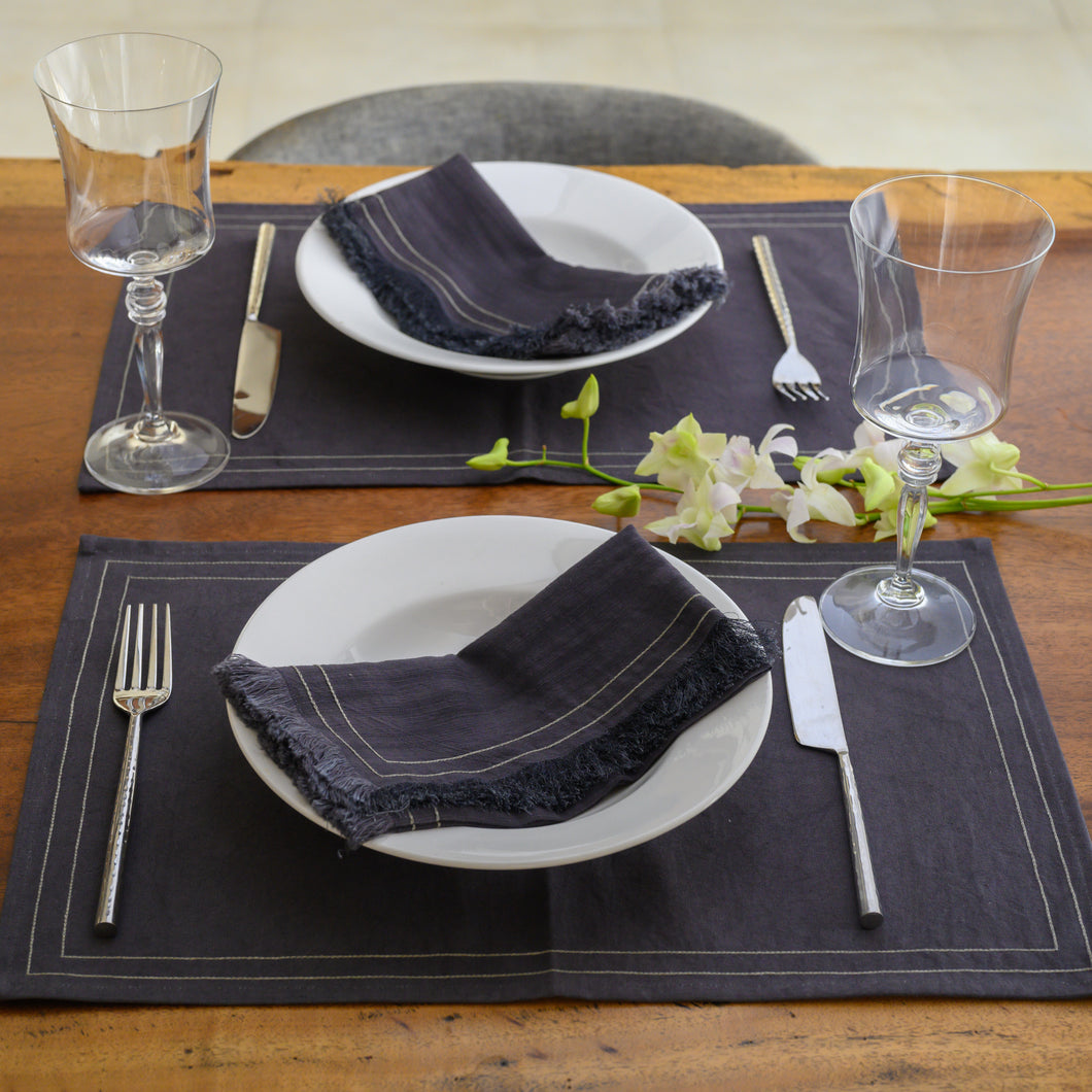 CHARCOAL HANDCRAFTED PLACEMAT